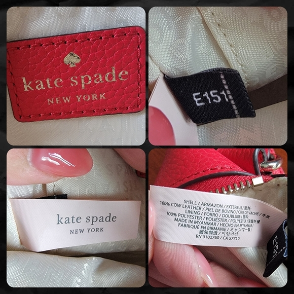 Kate Spade Mulberry Street Pyper Crossbody Bag Red Pebbled Leather WKRU3925 - Picture 16 of 16